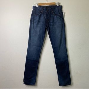 J-brand blue dark blue wash slim straight jeans